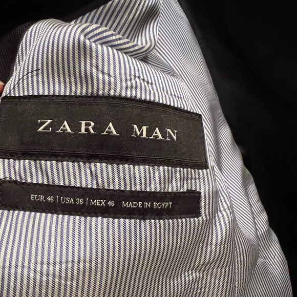 Mens Zara suite blazer size 36 - Picture 2 of 4